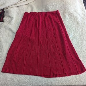 A-Line Vintage Pink Midi Skirt Size 16